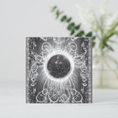 Surreal lackiertes kosmisches Fenster Einladung (Stehend Vorderseite)