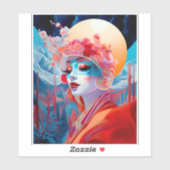 Surreal Lady Fantasy Art Aufkleber (Blatt)