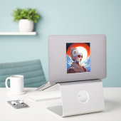 Surreal Lady Fantasy Art Aufkleber (Laptop auf Schreibtisch)