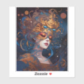 Surreal Lady Fantasy Art Aufkleber (Blatt)
