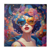 Surreal Lady Fantasy Art Fliese (Vorderseite)
