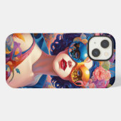 Surreal Lady Fantasy Art iPhone Hülle (Rückseite (Horizontal))