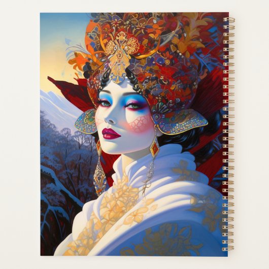 Surreal Lady Fantasy Art Planer (Rückseite)