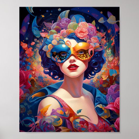 Surreal Lady Fantasy Art Poster (Vorne)