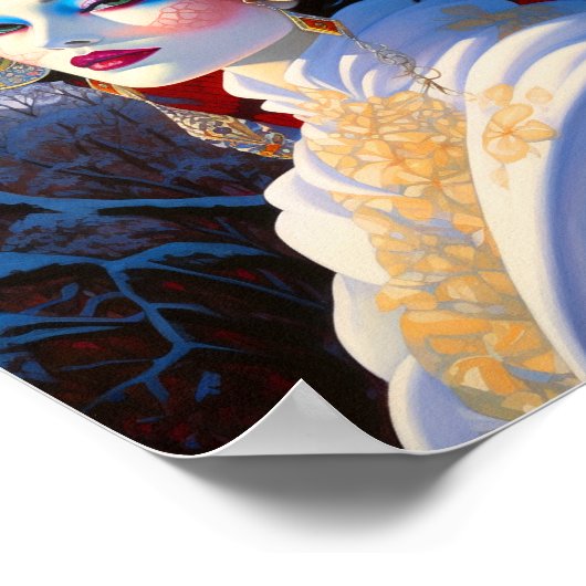 Surreal Lady Fantasy Art Poster (Ecke)