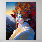 Surreal Lady Fantasy Art Poster (Vorne)
