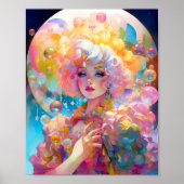 Surreal Lady Fantasy Art Poster (Vorne)