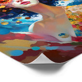 Surreal Lady Fantasy Art Poster (Ecke)