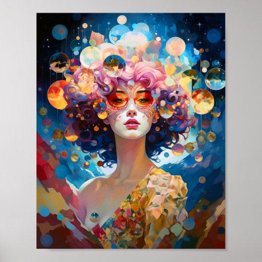 Surreal Lady Fantasy Art Poster (Vorne)