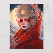 Surreal Lady Fantasy Art Postkarte (Vorderseite)