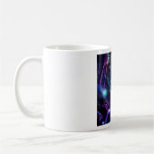 Surreal Landscape Blitzschlag Neon Stream Kaffeetasse (Links)