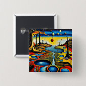 Surreal Landscape Button (Vorne & Hinten)