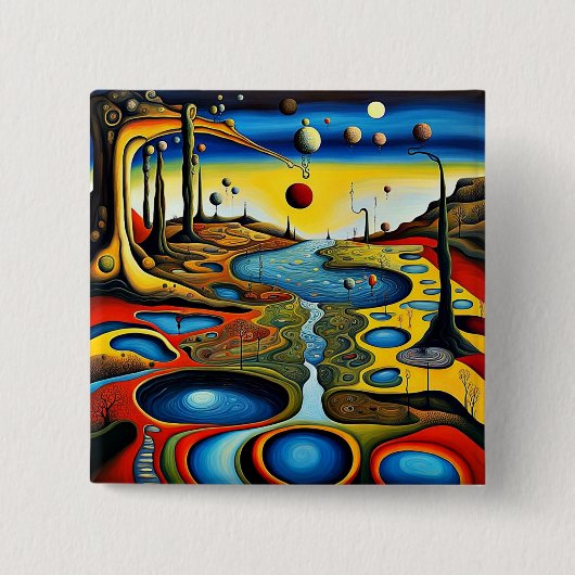 Surreal Landscape Button (Vorderseite)