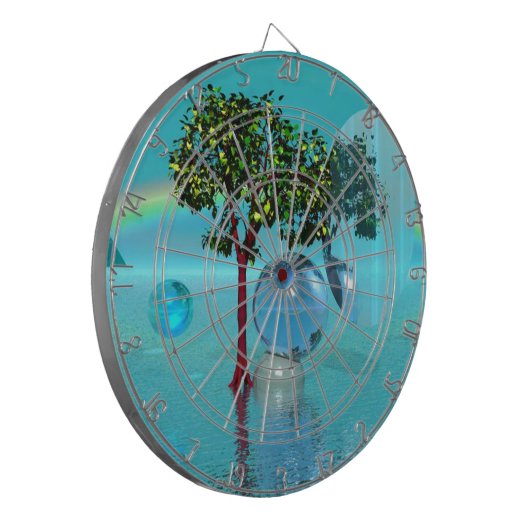 Surreal Landscape Dartscheibe (Vorderseite Links)