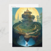 Surreal Landscape Fantasy Art Postkarte (Vorne/Hinten)