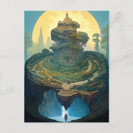 Surreal Landscape Fantasy Art Postkarte (Vorderseite)