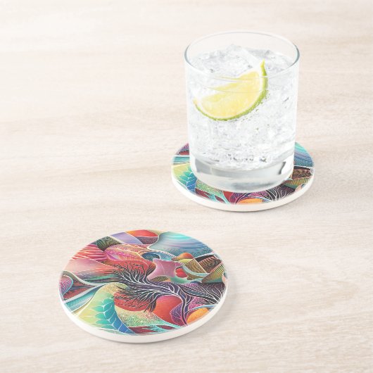 Surreal Landscape Getränkeuntersetzer (Seite)