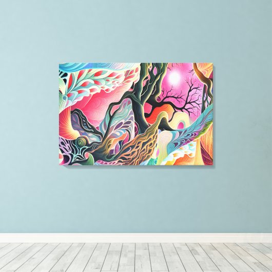 Surreal Landscape Leinwanddruck (Insitu (Holzboden))