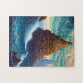 Surreal Landscape Towering City Fantasy Art Puzzle (Horizontal)