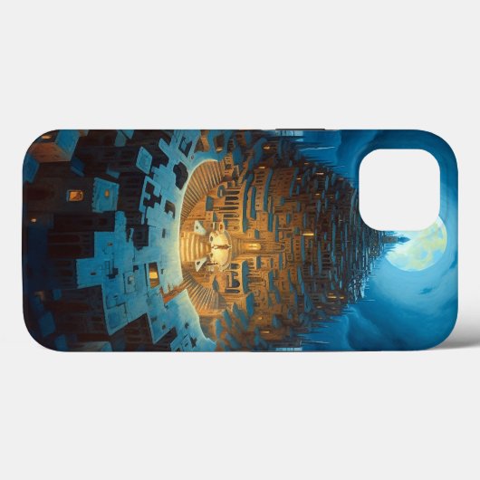 Surreal Landscity Fantasy Art Case-Mate iPhone Hülle (Rückseite (Horizontal))