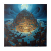 Surreal Landscity Fantasy Art Fliese (Vorderseite)