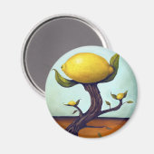 Surreal Lemon Tree Magnet (Vorderseite/Rückseite)