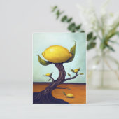 Surreal Lemon Tree Postkarte (Stehend Vorderseite)