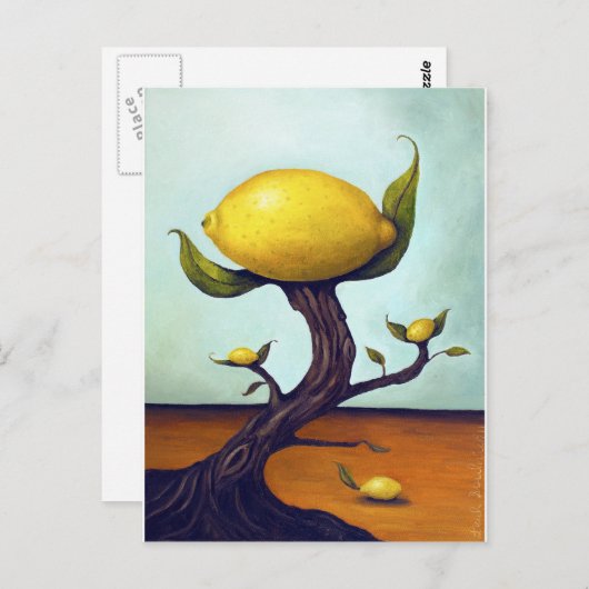 Surreal Lemon Tree Postkarte (Vorne/Hinten)
