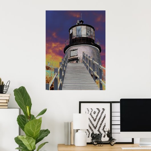 Surreal Lighthouse Poster (Heimbüro)