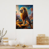 Surreal Lion Safari Poster (Küche)