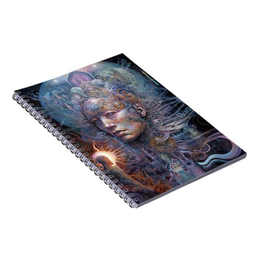 Surreal Man Visionary Art Notizblock (Rechte Seite)