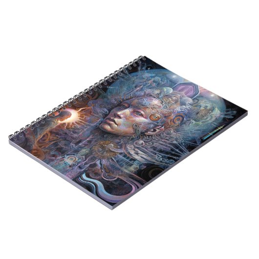 Surreal Man Visionary Art Notizblock (Linke Seite)