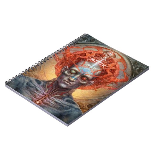 Surreal Man Visionary Art Notizblock (Linke Seite)