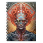 Surreal Man Visionary Art Notizblock (Vorderseite)