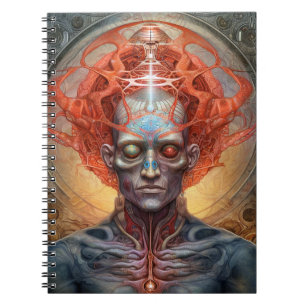 Surreal Man Visionary Art Notizblock