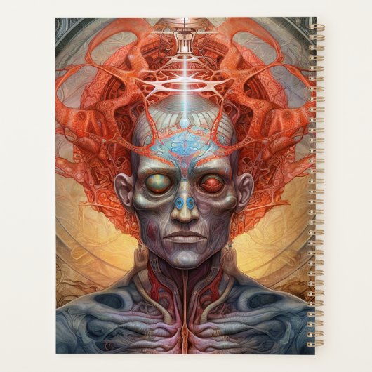 Surreal Man Visionary Art Planer (Rückseite)