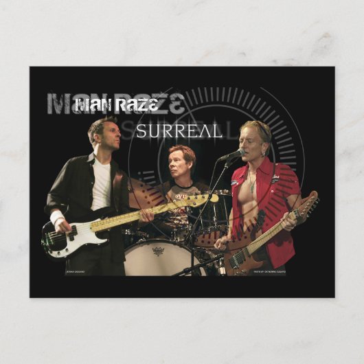 surreal Mann raze Band Postcard Postkarte (Vorderseite)