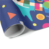 Surreal MARINE Geschenkpapier (Rolleneckpunkt)