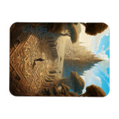Surreal Maze Burg Fantastische Bergwelten Magnet (Horizontal)