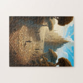 Surreal Maze Burg Fantastische Bergwelten Puzzle (Horizontal)