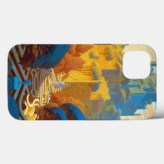 Surreal Maze City Case-Mate iPhone Hülle (Rückseite (Horizontal))