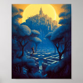 Surreal Maze City Poster (Vorne)
