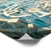 Surreal Maze City Poster (Ecke)