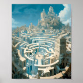 Surreal Maze City Poster (Vorne)