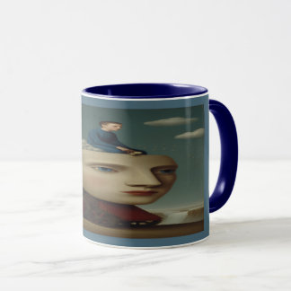 Surreal Mechanical Head Dream Art Mug Tasse