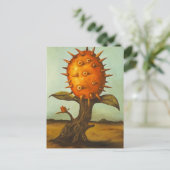 Surreal Melon Tree Postkarte (Stehend Vorderseite)