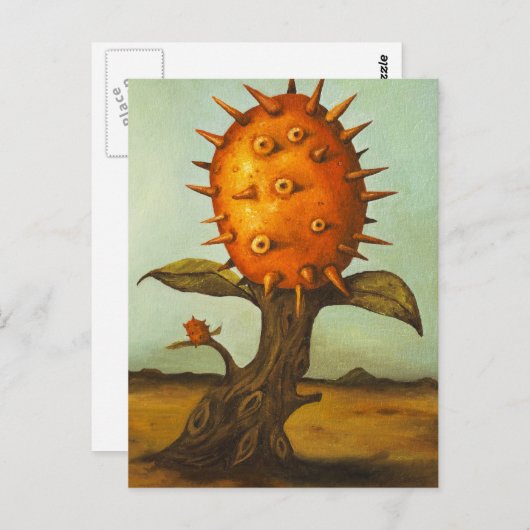 Surreal Melon Tree Postkarte (Vorne/Hinten)