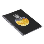 Surreal Melting Clock Sun Notebook | Abstract Time Notizblock (Rechte Seite)