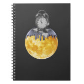 Surreal Melting Clock Sun Notebook | Abstract Time Notizblock (Vorderseite)