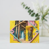 Surreal Mermaids Come To the Pier Once a Year Postkarte (Stehend Vorderseite)